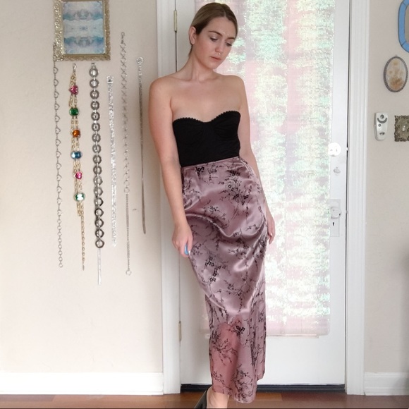 💔SOLD💔 Vintage Cherry Blossom Skirt 🌸 - Picture 3 of 4